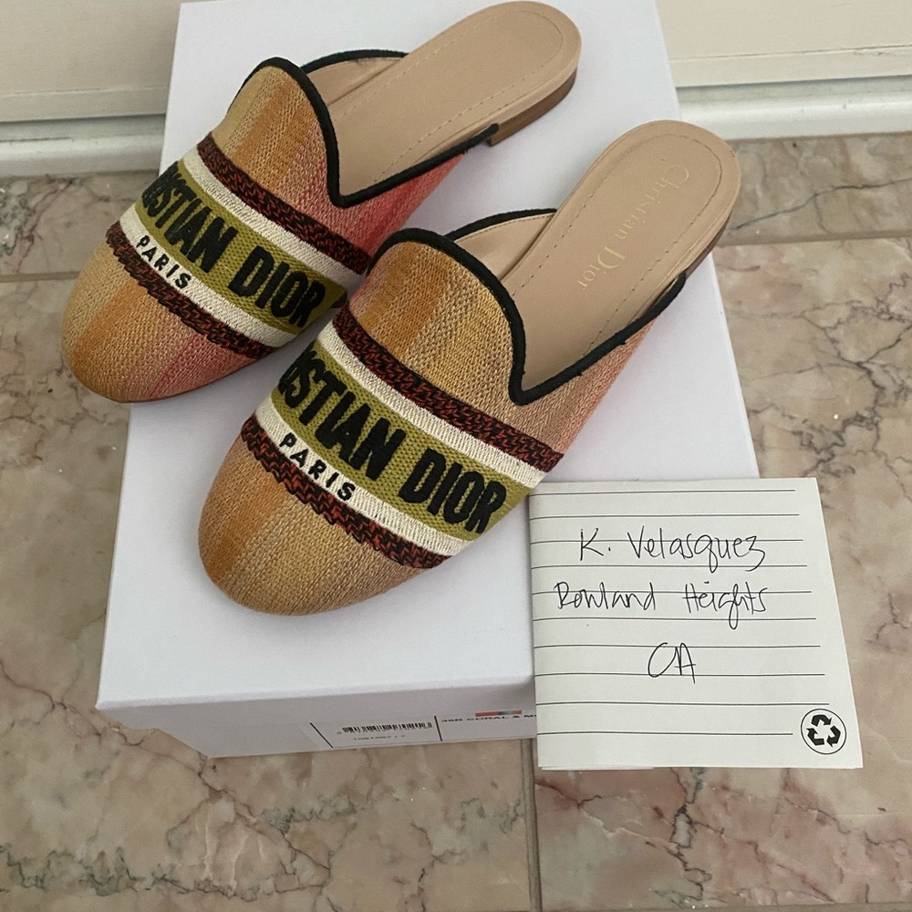 Christian dior dway mules 35.5 used 3x